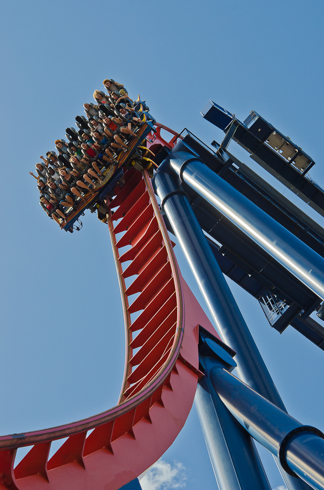 The SheiKra roller coaster at Busch Gardens Tampa Bay