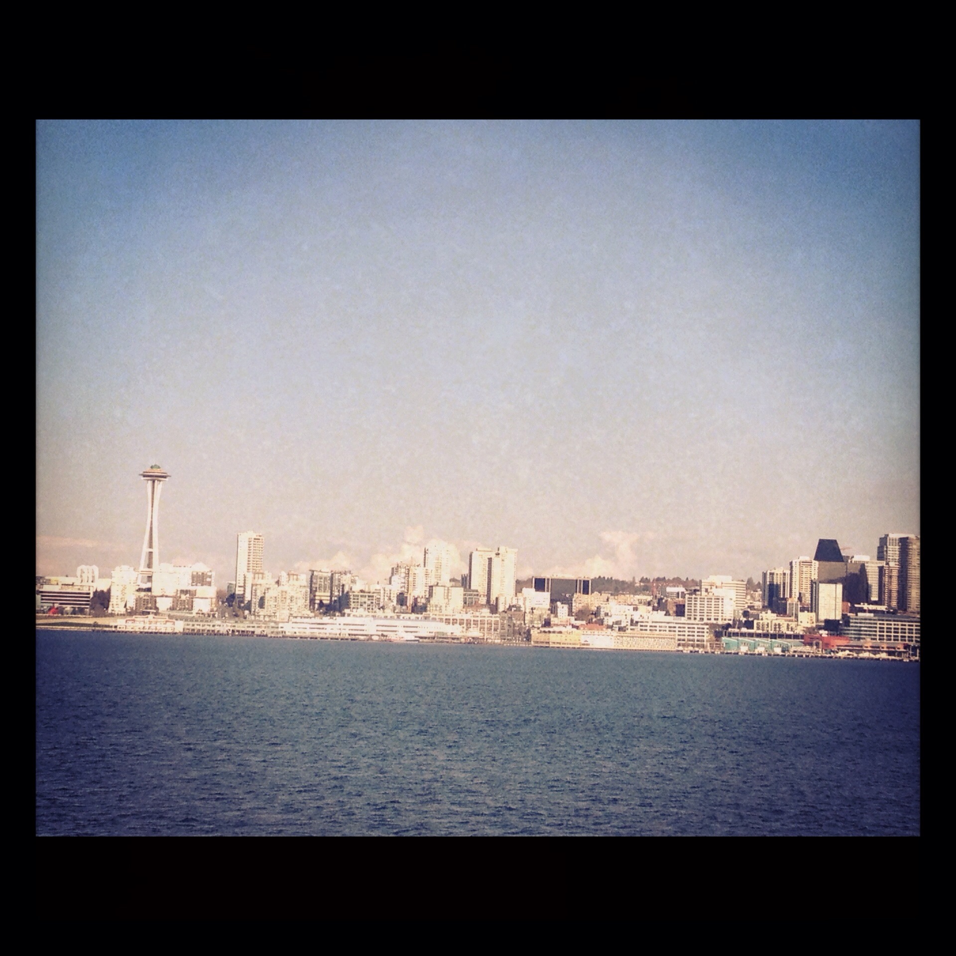 Seattle skyline viewed from the Bainbridge Island ferry